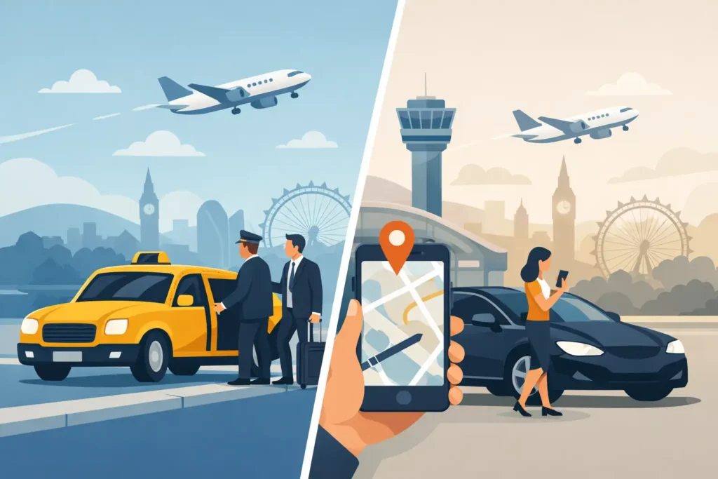 Pre Booked Taxi vs Uber for Heathrow