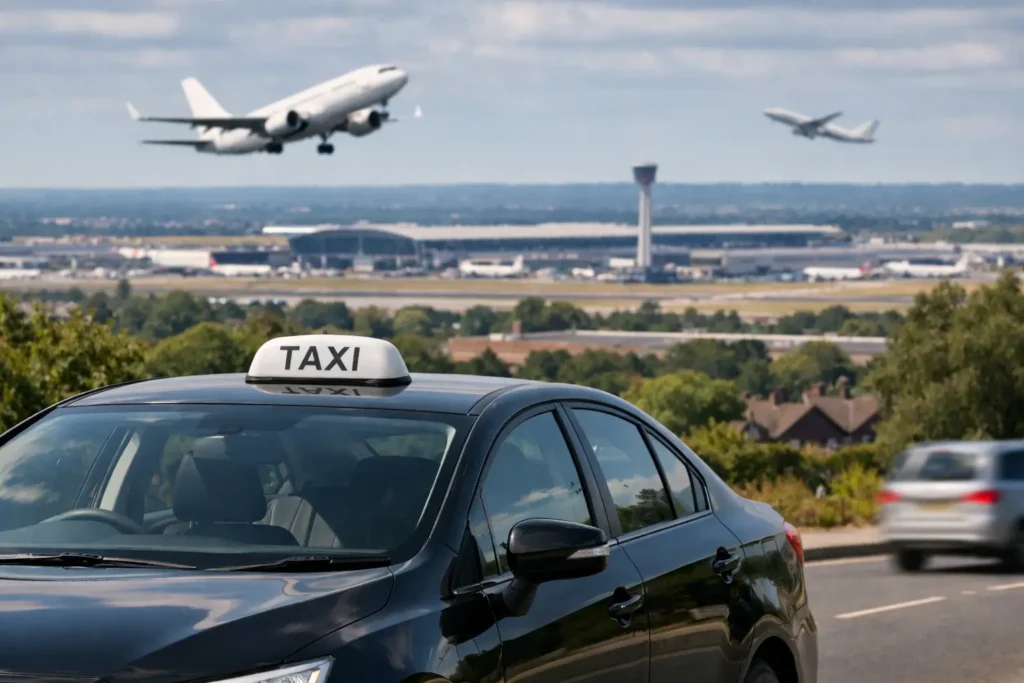 Taxi Over Uber to Heathrow in Chalfont
